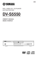 Yamaha DVS-5550 - Owners Manual 